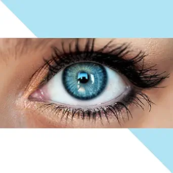 Colored eye contact lenses designed to enhance eye appearance and color