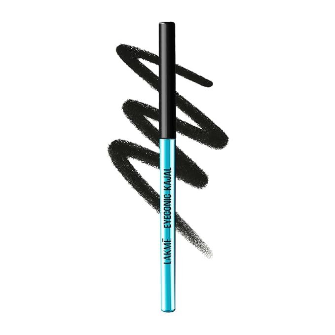 Lakme 9-5 Eyeconic Kajal, Deep Black, Smudgeproof and Waterproof that lasts upto 24H, for 2x dark pigment, 0.35g - Image 2