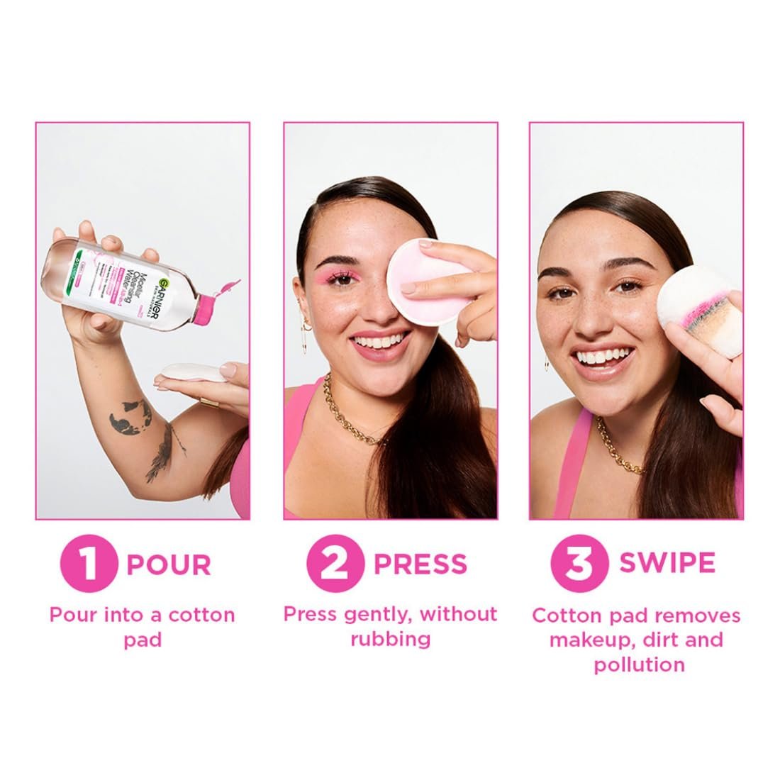 Garnier Skin Naturals, Cleansing Water, Hydrating & Soothing, Micellar Cleansing Water, 125 ml - Image 2