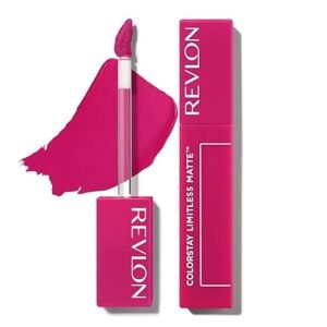 Matte lipstick tube with rich color and smooth finish