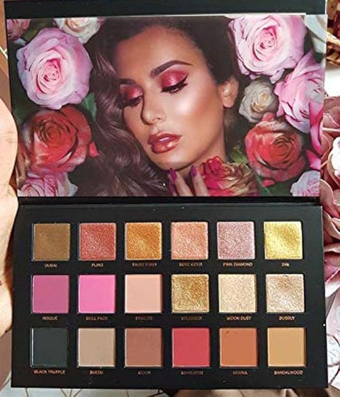 Rose Gold Remastered Eyeshadow Palette (18 Shades), Metallic Finish - Image 3